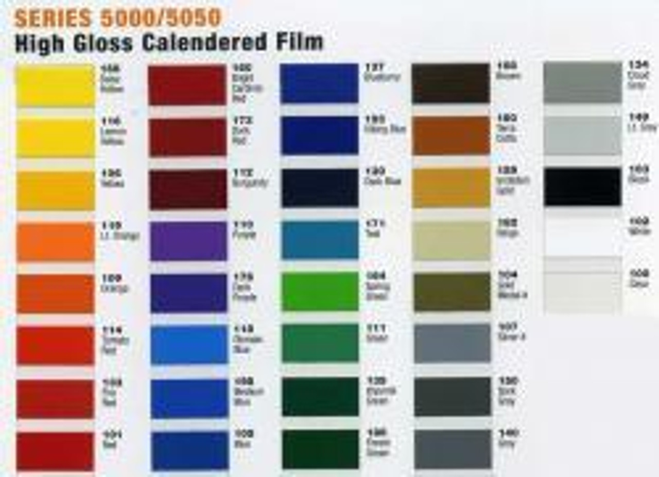 Sign Products - Cut Vinyl - Intermediate Calendered Vinyl - Arlon 5000 ...